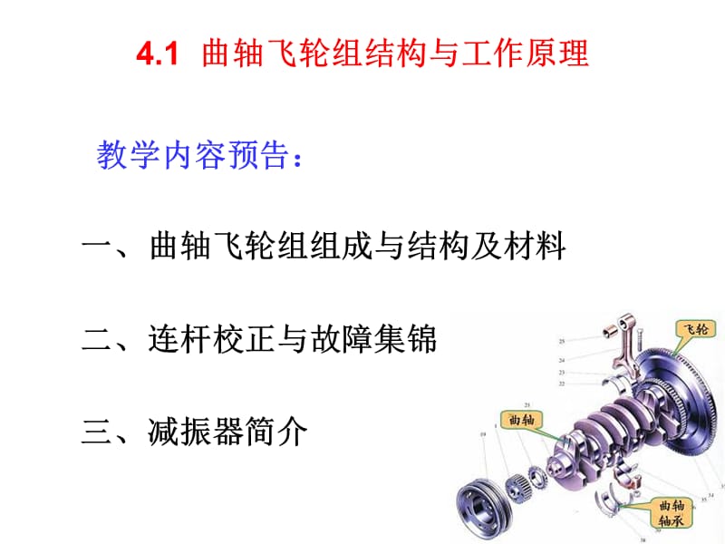 曲轴飞轮组结构与工作原理.ppt_第1页