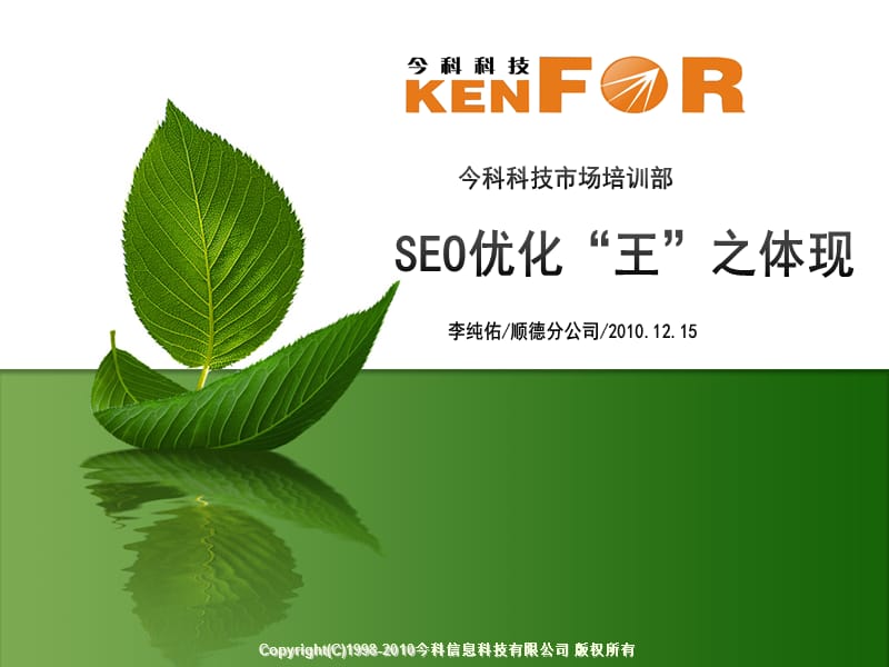 《SEO优化王之体现》PPT课件.ppt_第1页