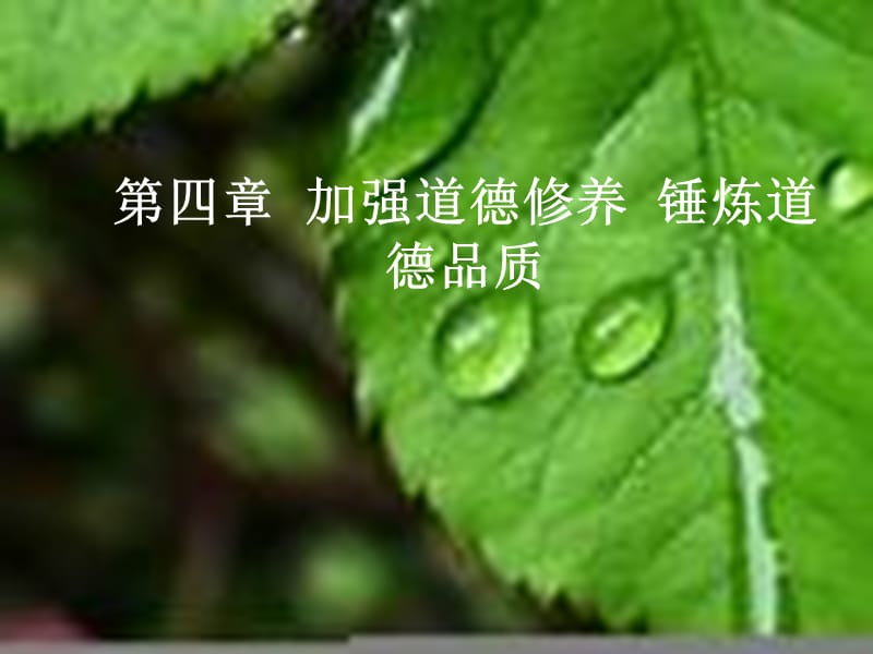 《加強(qiáng)道德修養(yǎng)》PPT課件.ppt_第1頁