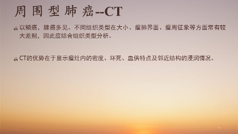 周围型肺CaCT表现ppt课件_第2页