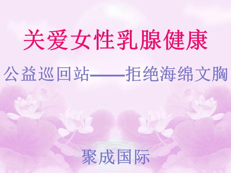 聚成粉红丝带公益讲座PPT.ppt_第2页