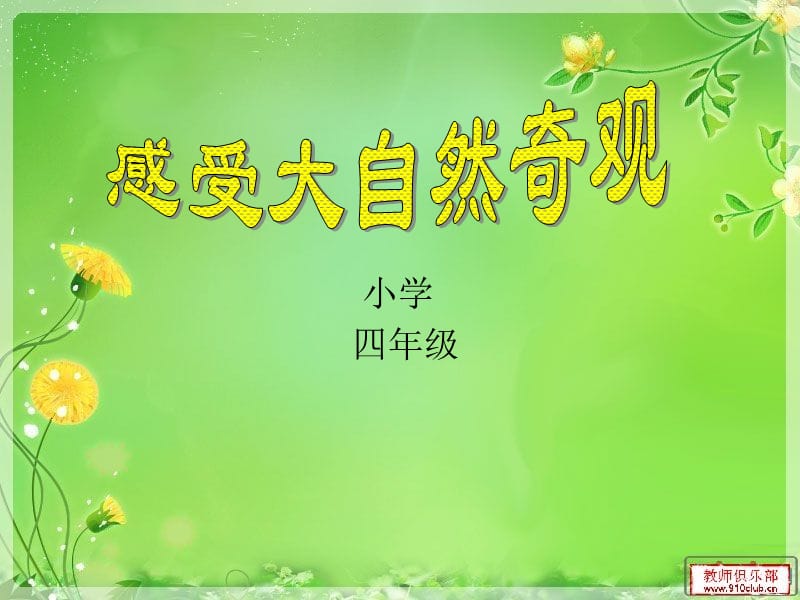 《感受大自然奇观》PPT课件.ppt_第1页