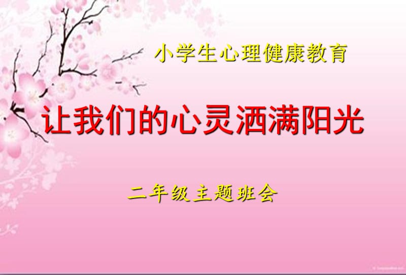 让我们的心灵洒满阳光.ppt_第1页