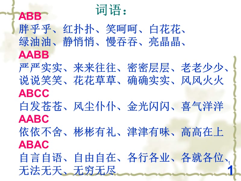 新人教版课件三年级上语文期末复习资料-词语及多音字汇总.ppt_第1页