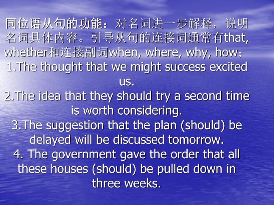 牛津英语模块9同位语从句精讲精练.ppt_第1页