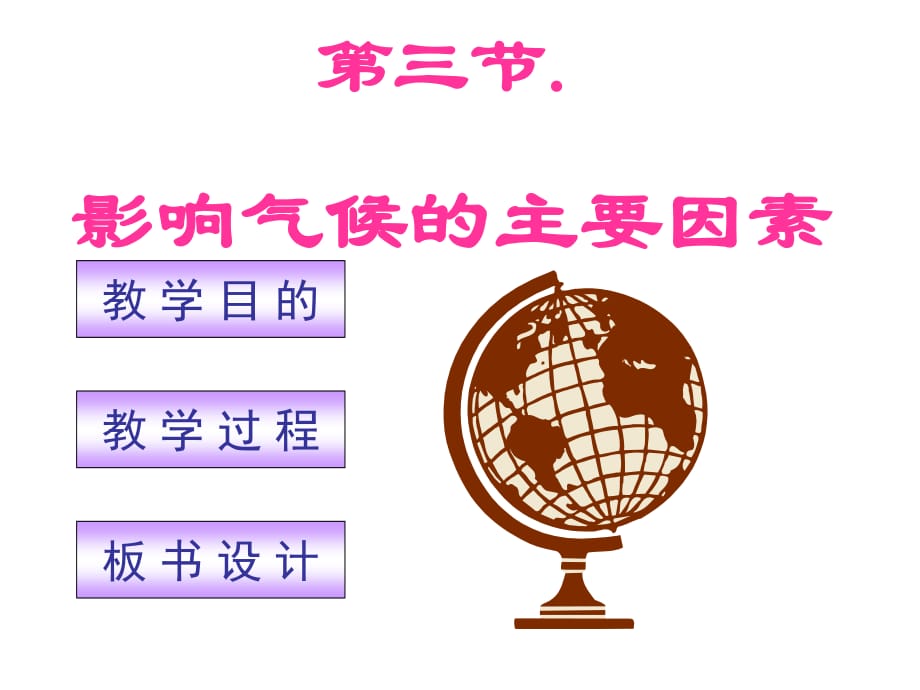 地理上冊《影響氣候的主要因素》課件(湘教版七年級上).ppt_第1頁