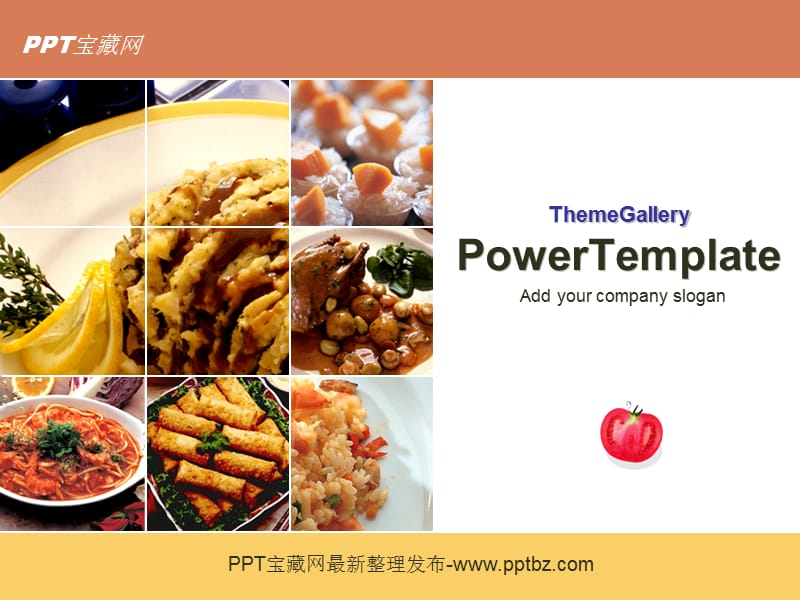 美食文化背景ppt模板.ppt_第1页