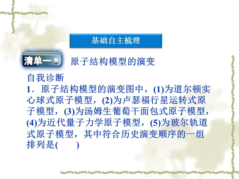 高考总复习课件(苏教版)：5.1人类对原子结构的认识.ppt_第2页