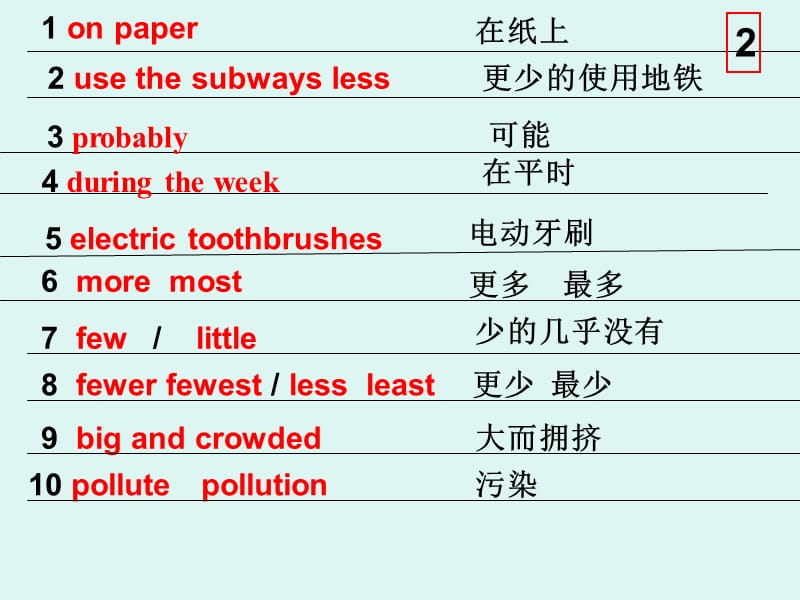 英语1-5基础词汇短语.ppt_第2页