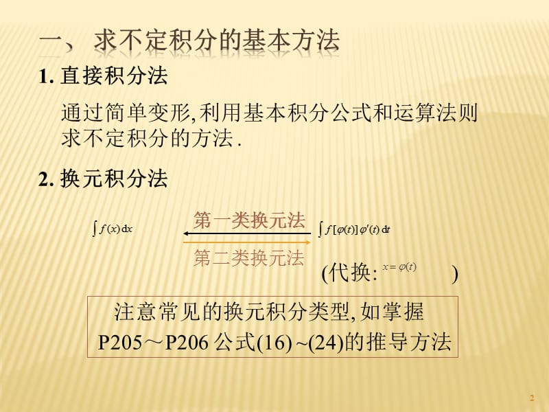 不定积分典型例题讲解ppt课件_第2页