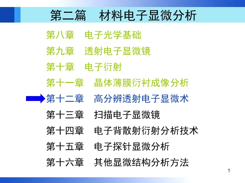 高分辨透射电子显微术.ppt_第1页