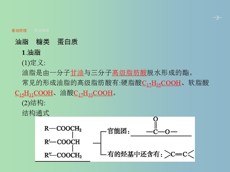 高三化学一轮复习 选考部分 有机化学基础 4 基本营养物质　有机合成课件 鲁科版选修5.ppt_第3页