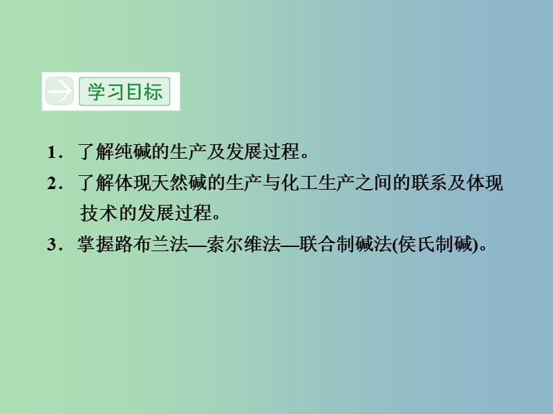 高中化学 1.3纯碱的生产课件 新人教版选修2.ppt_第2页