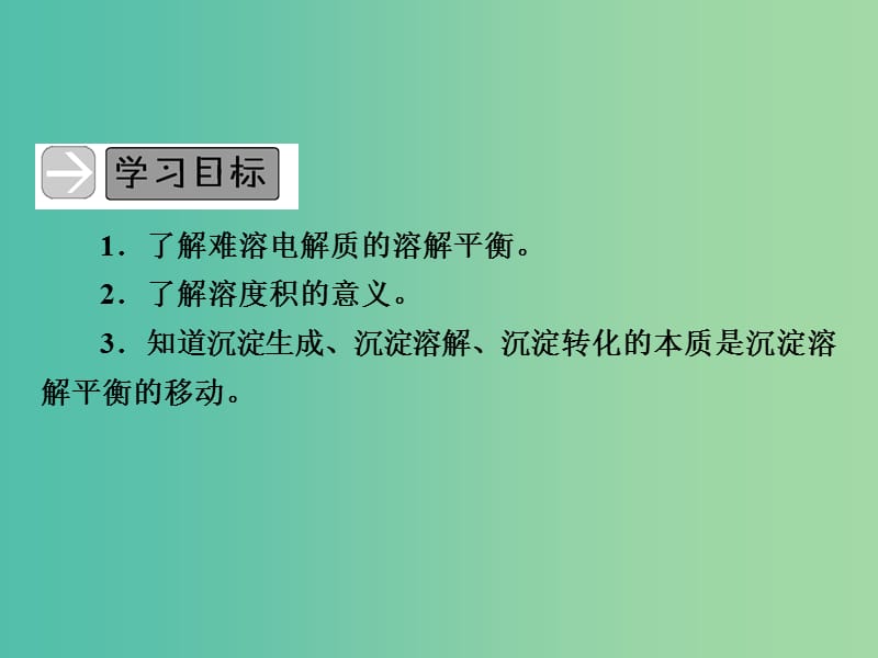 高中化学 专题3 第4单元 难溶电解质的沉淀溶解平衡课件 苏教版选修4.ppt_第3页