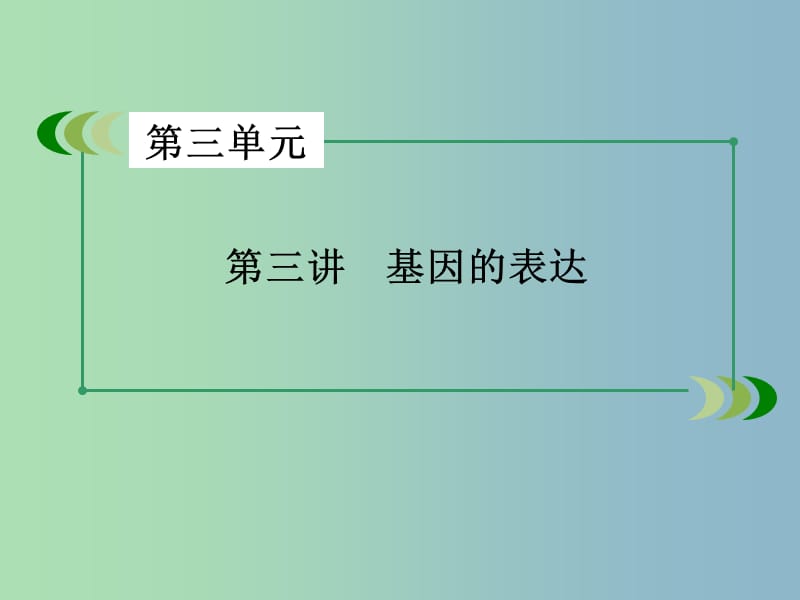 高三生物一轮复习 第3单元 第3讲 基因的表达课件.ppt_第3页