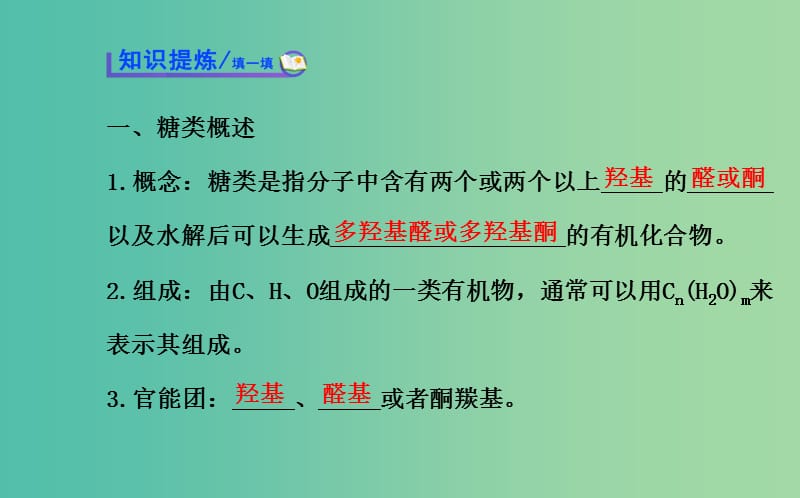 高中化学 2.3.2 糖类课件 鲁科版选修5.ppt_第3页