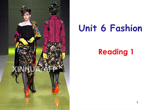 Unit 6 Fashion Show readingppt課件