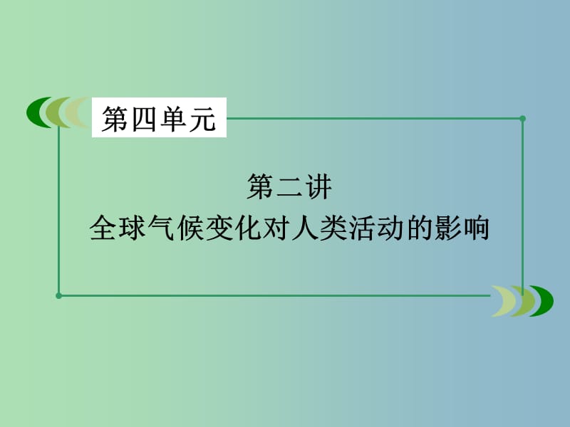 高三地理一轮复习 第4单元 第2讲 全球气候变化对人类活动的影响课件 湘教版必修1.ppt_第3页