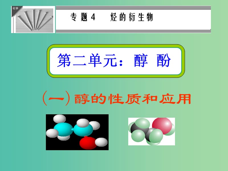 高中化学 4.2 醇的性质和应用课件 苏教版选修5.ppt_第1页