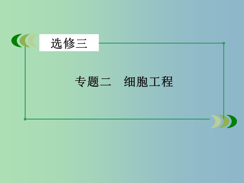 高三生物一轮复习 专题2 细胞工程课件.ppt_第3页