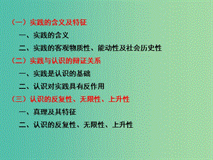 高三政治一輪復習 生活與哲學部分 第六課 求索真理的歷程課件.ppt