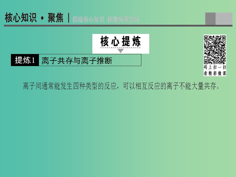 高三化学二轮复习 第1部分 专题1 化学基本概念 突破点3 离子反应课件.ppt_第2页