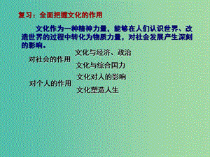 高三政治一輪復(fù)習(xí) 文化生活部分 第二課 文化對(duì)人的影響課件.ppt