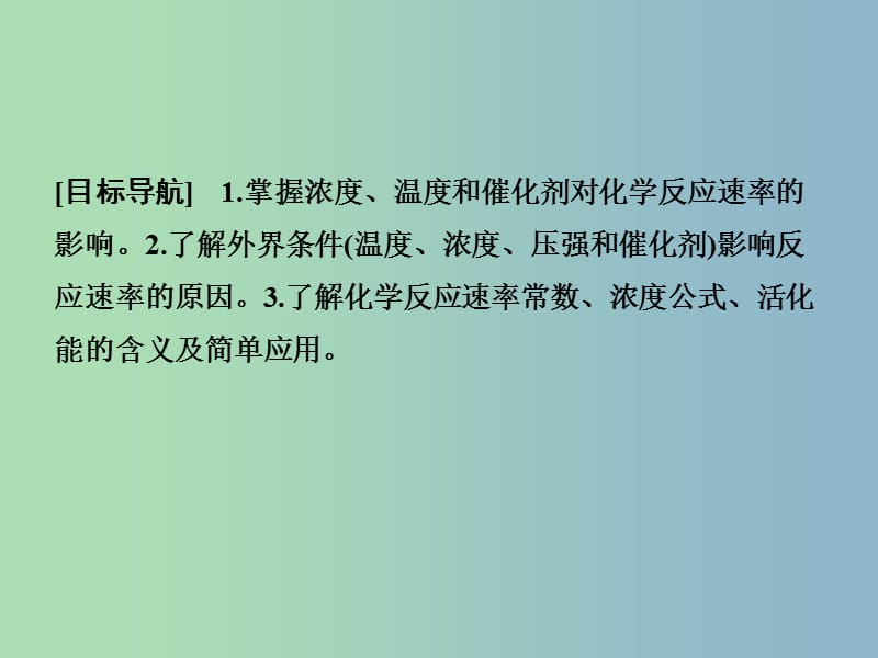 高中化学 2.3.2反应条件对化学反应速率的影响课件 鲁科版选修4.ppt_第2页