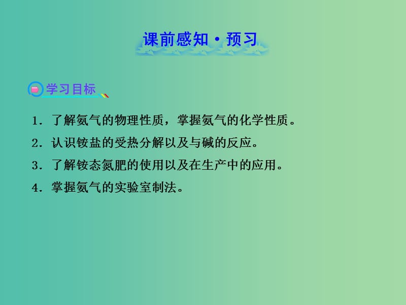 高中化学 3.2.2 氨与铵态氮肥（探究导学课型）课件 鲁科版必修1.ppt_第2页