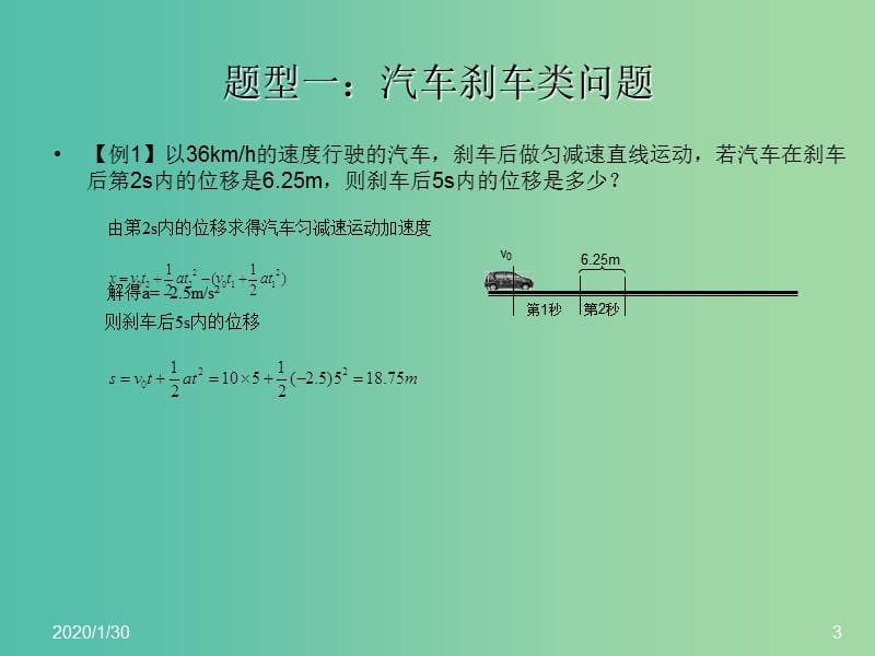 高三物理二轮复习 专项训练 匀变速直线运动的研究课件.ppt_第3页