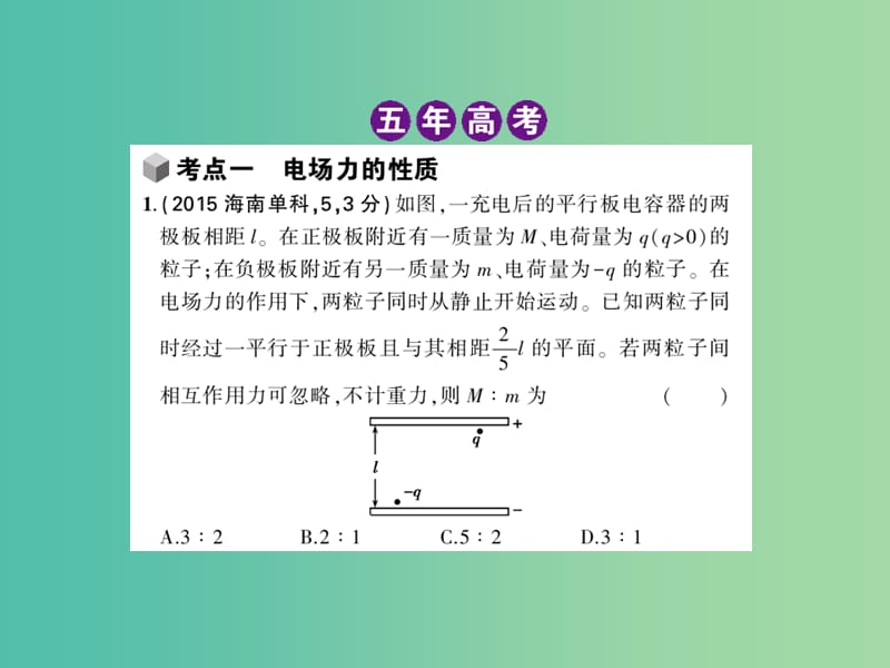 高三物理一轮复习 专题六 静电场课件.ppt_第2页