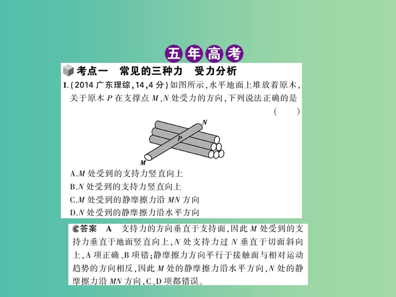 高三物理一轮复习 专题二 相互作用课件.ppt_第2页