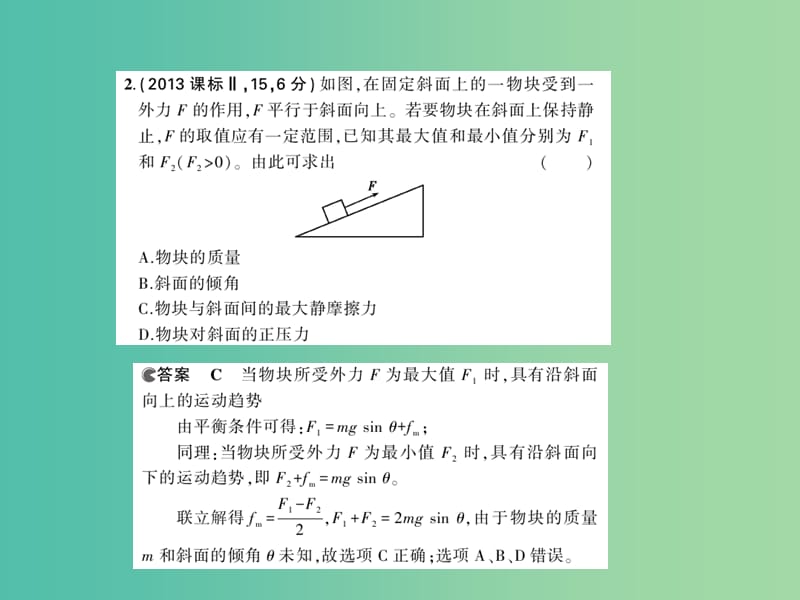 高三物理一轮复习 专题二 相互作用课件.ppt_第3页