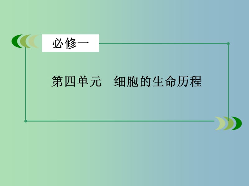 高三生物一轮复习 第4单元 细胞的生命历程课件.ppt_第3页