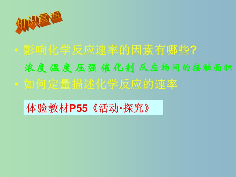 高中化学 2.3《化学反应的速率》2同课异构课件 鲁科版选修4.ppt_第3页