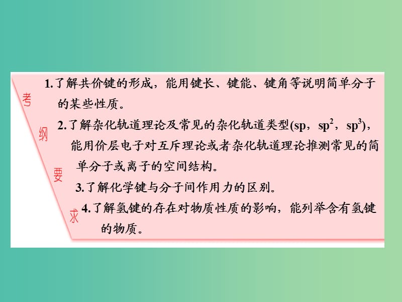 高中化学一轮复习 第11章 物质结构与性质 第2节 化学键与分子间作用力课件.ppt_第2页