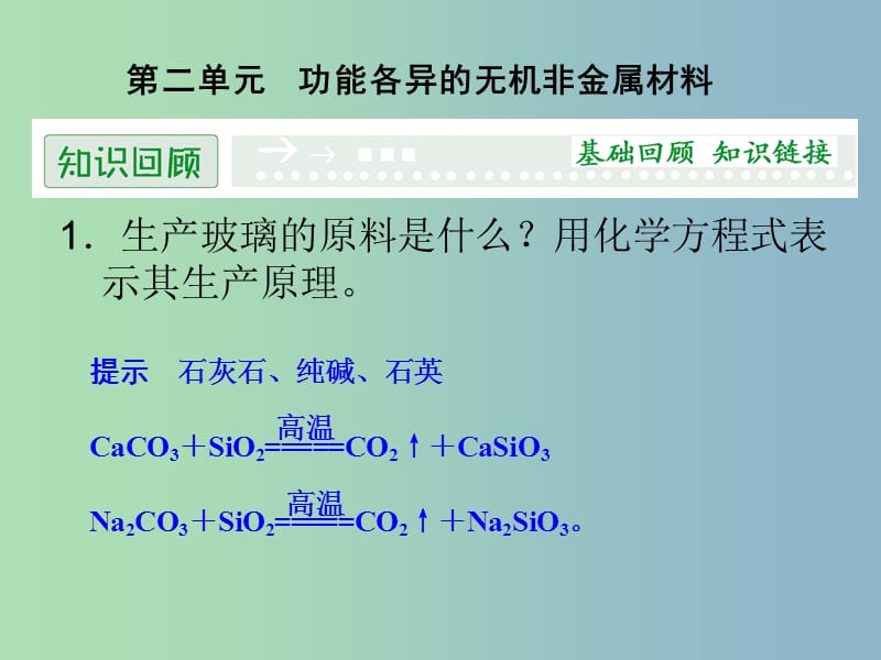 高中化学 3.2功能各异的无机非金属材料课件 苏教版选修1.ppt_第1页