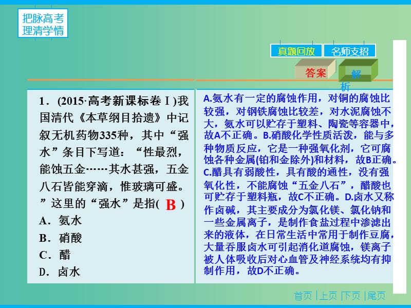 高三化学二轮复习 第1部分 专题1 物质的分类、变化及化学用语课件.ppt_第3页