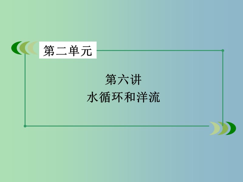 高三地理一轮复习 第2单元 第6讲 水循环和洋流课件 湘教版必修1.ppt_第3页