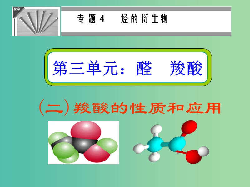 高中化学 4.3 羧酸的性质和应用课件 苏教版选修5.ppt_第1页