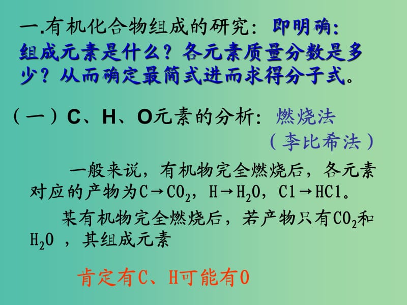 高中化学 1.2《科学家怎样研究有机物》课件2 苏教版选修5.ppt_第3页