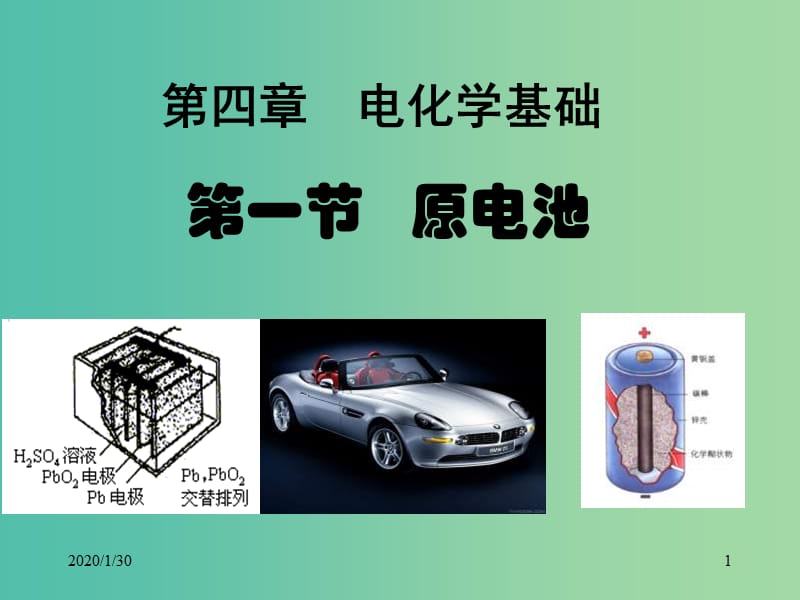 高中化学 第四章 电化学基础 第一节 原电池原理课件 新人教版选修4.ppt_第1页