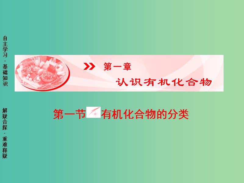 高中化学 第1章 认识有机化合物 第1节 有机化合物的分类课件 新人教版选修5.ppt_第1页