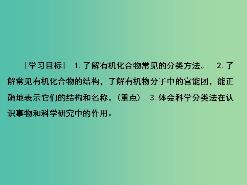 高中化学 第1章 认识有机化合物 第1节 有机化合物的分类课件 新人教版选修5.ppt_第2页