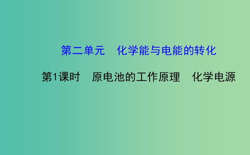 高中化学 1.2.1 原电池的工作原理课件 鲁科版选修4.ppt_第1页