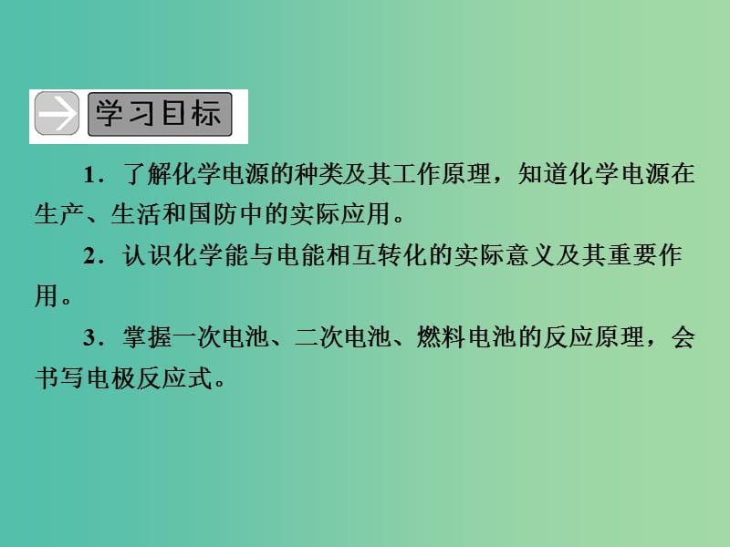 高中化学 专题1 第2单元 第2课时 化学电源课件 苏教版选修4.ppt_第3页