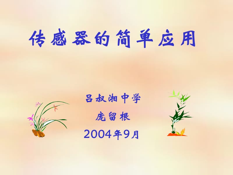 r传感器的简单应用.ppt_第1页