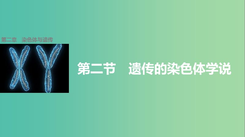 高中生物 第二章 第二节 遗传的染色体学说课件 浙科版必修2.ppt_第1页