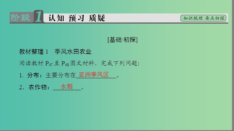 高中地理第3章农业地域的形成与发展第2节以种植业为主的农业地域类型课件新人教版必修2q.ppt_第3页