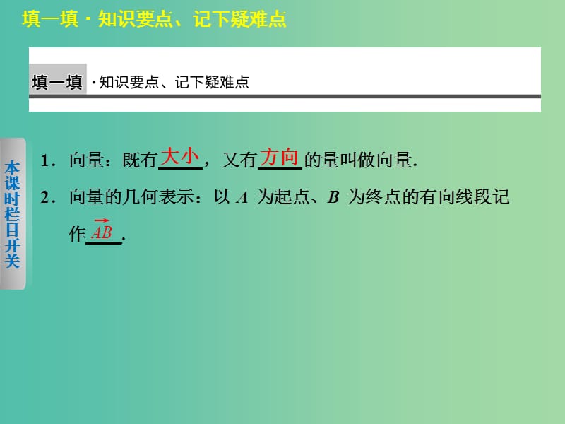 高中数学 2.1平面向量的背景及基本概念课件 新人教A版必修4.ppt_第3页